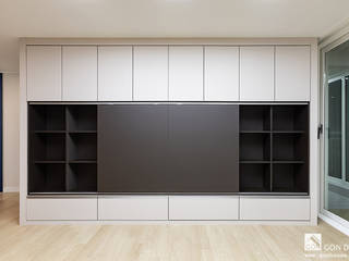 신월동 대방샤인힐 아파트 26py, 곤디자인 (GON Design) 곤디자인 (GON Design) Modern Living Room