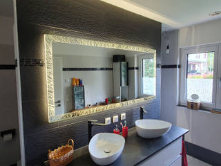 Laser LED Badspiegel, Badspiegel Badspiegel Kamar Mandi Modern
