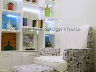 2 BHK Apartment, Bangalore – European Country Style, Cee Bee Design Studio Cee Bee Design Studio Salas / recibidores