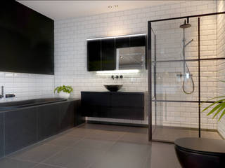 Zwarte badkamerinrichting, De Eerste Kamer De Eerste Kamer Modern Bathroom Ceramic Black