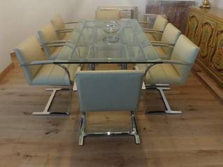 Comedor San Francisco, ACY Diseños & Muebles ACY Diseños & Muebles Modern Dining Room Leather Grey