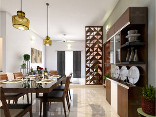 Leading architects in Kerala, Monnaie Interiors Pvt Ltd Monnaie Interiors Pvt Ltd غرفة المعيشة