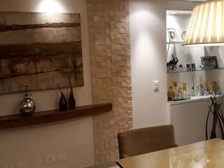 Sala Estar, Ana Laura Wolcov - ARTE WOLCOV Ana Laura Wolcov - ARTE WOLCOV Living room Engineered Wood Transparent