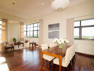 HOME STAGING APARTAMENTU 218M² NA SPRZEDAŻ, Better Home Interior Design Better Home Interior Design Living room Wood Beige