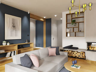 PROJEKT DOMU 150M² W STYLU NOWOCZESNYM, Better Home Interior Design Better Home Interior Design Living room