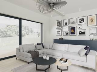 PROJEKT DOMU 180M² W STYLU NOWOCZESNYM, Better Home Interior Design Better Home Interior Design Living room