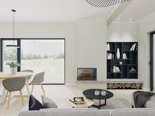 PROJEKT DOMU 180M² W STYLU NOWOCZESNYM, Better Home Interior Design Better Home Interior Design Modern Living Room