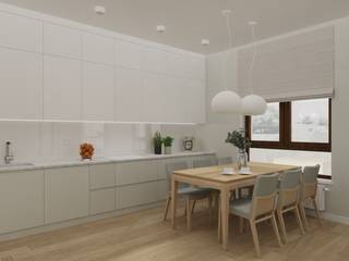 PROJEKT MIESZKANIA 110M² W STYLU NOWOCZESNYM, Better Home Interior Design Better Home Interior Design Moderne keukens