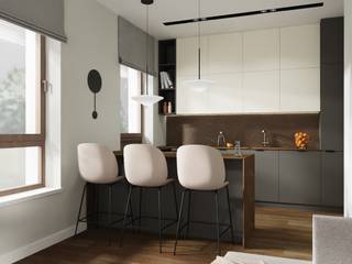 PROJEKT MIESZKANIA 110M² W STYLU NOWOCZESNYM, Better Home Interior Design Better Home Interior Design Cocinas de estilo moderno