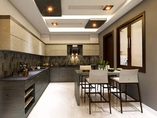 Residence Patel Nager Delhi, Eagle Decor Eagle Decor Moderne Küchen