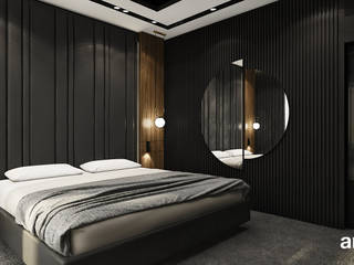FULL STEAM AHEAD! | III | Sypialnia z łazienką i garderobą, ARTDESIGN architektura wnętrz ARTDESIGN architektura wnętrz Quartos modernos