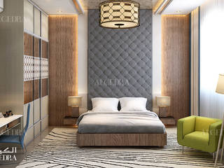 Modern villa interior design in Fujairah, Algedra Interior Design Algedra Interior Design Modern style bedroom