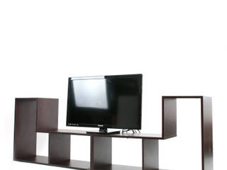 Modular en L, TUS MUEBLES MODULARES TUS MUEBLES MODULARES Minimalist media room Chipboard