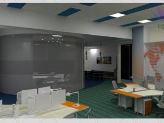 Oficina, IQUPA IQUPA Ruang Studi/Kantor Modern
