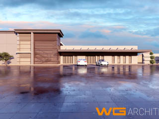Warehousing: Pinetown, Durban, WG Architects WG Architects Bedrijfsruimten Beton
