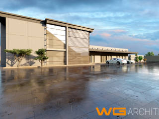 Warehousing: Pinetown, Durban, WG Architects WG Architects مساحات تجارية أسمنت