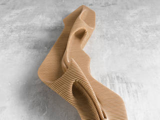 Parametric bench, AFTER-FORM by Oleg Soroko AFTER-FORM by Oleg Soroko minimalist style balcony, porch & terrace Plywood