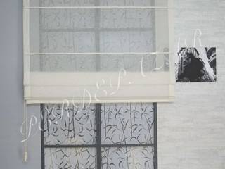 Keten Tül Katlamalı Perde, Murat Tekin Murat Tekin Puertas y ventanas modernas