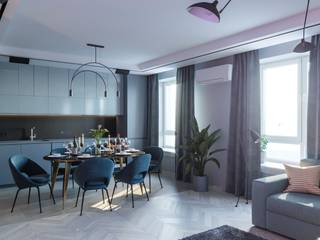 Квартира в современном стиле "Грин Космо", Александр Бабаджанян Александр Бабаджанян Minimalist living room Tiles