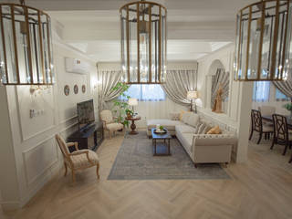Private Apartment, FN Design FN Design Living room