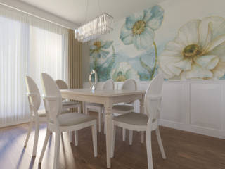 Kuchnia z jadalnią otwarta na salon, Holi Home Holi Home Classic style dining room