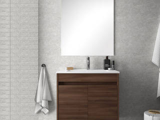 Mobile bagno sospeso in 4 colori da 60 70 80 con specchio, Bagno Italia Bagno Italia Ванна кімната MDF