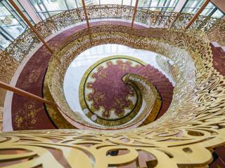 Projeto Hotel Savoy Palace, Funchal, Portugal , Ferreira de Sá Ferreira de Sá Couloir, entrée, escaliers modernes