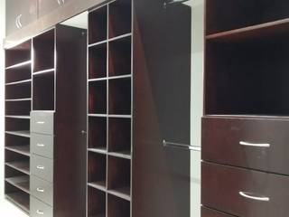 🔰 Diseño de Clóset-Vestidor, en madera color CHOCOLATE, LAMCO LAMCO Minimalist dressing room Wood Wood effect