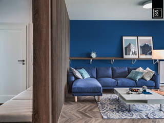 CLASSIC BLUE, KODO projekty i realizacje wnętrz KODO projekty i realizacje wnętrz Modern living room