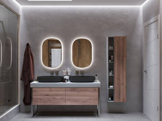 Emerald Wood, Студия дизайна Катерины Вайс Студия дизайна Катерины Вайс Scandinavian style bathroom