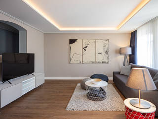 MEHRFAMILIENHAUS FÜR INNENEINRICHTER - AIRNB WOHNUNG, Ken Wagner Photography Architektur- und Immobilienfotograf Dresden Ken Wagner Photography Architektur- und Immobilienfotograf Dresden Modern living room