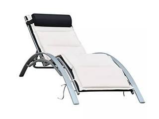 Lettini sdraio e spiaggine, GiordanoShop GiordanoShop Taman Klasik Aluminium/Seng