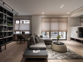 翱．翔《麗寶國際館》, 極簡室內設計 Simple Design Studio 極簡室內設計 Simple Design Studio Modern living room