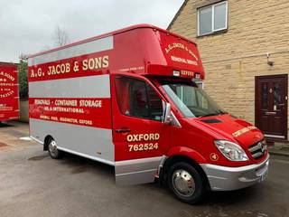 Melvyn, Henry and Christopher packing and loading in Old Marston today, AG Jacob & Sons AG Jacob & Sons