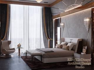 Дизайн-проект пентхауса в Москве, ED - Architect & design STUDIO ED - Architect & design STUDIO Modern style bedroom