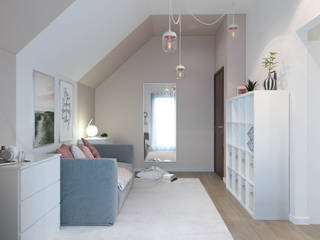 Teens room. Frankfurt am Main, Insight Vision GmbH Insight Vision GmbH Phòng ngủ của trẻ em Multicolored