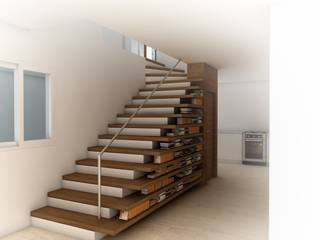 CASA S, JIEarq JIEarq Stairs Solid Wood Multicolored