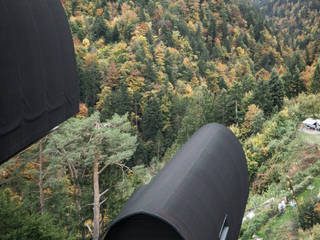 Himmelchalets - Alpencamping Nenzing , HAMMERER Architekten GmbH/SIA HAMMERER Architekten GmbH/SIA 商业空间 木頭 Wood effect