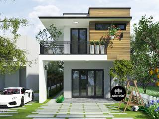 Mẫu thiết kế nhà phố 2 tầng đẹp mặt tiền 5m tại Đồng Nai, NEOHouse NEOHouse