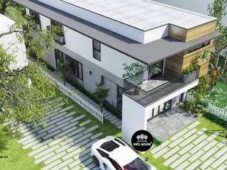 Mẫu thiết kế nhà phố 2 tầng đẹp mặt tiền 5m tại Đồng Nai, NEOHouse NEOHouse