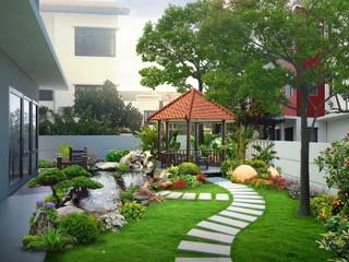 Thiết kế tiểu cảnh, Công ty nội thất Euro Art Công ty nội thất Euro Art Modern garden