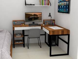 Diseño habitación secundaria apartamento Floresta -Med-Ant., Decó ambientes a la medida Decó ambientes a la medida Małe sypialnie
