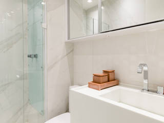 Banheiro de Casal - R|A, Bience Arquitetura Bience Arquitetura Minimalist Banyo