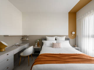 草原拿鐵, 寓子設計 寓子設計 Scandinavian style bedroom