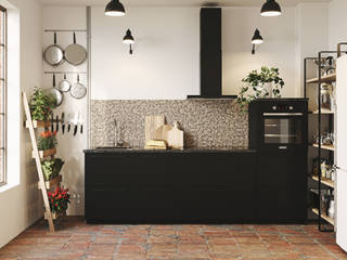 Cucina tra rustico e moderno, Tommaso Soldi Renderista Tommaso Soldi Renderista Built-in kitchens Wood-Plastic Composite