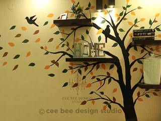 Simple & Elegant Apartment Interior, Cee Bee Design Studio Cee Bee Design Studio Modern living room