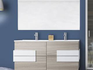 Mobile da bagno arredo 120 cm in 3 colori con specchio, Bagno Italia Bagno Italia Ванна кімната MDF