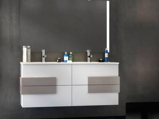 Mobile da bagno arredo 120 cm in 3 colori con specchio, Bagno Italia Bagno Italia Ванна кімната MDF