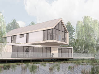 The Spinney, AKM Architecture AKM Architecture Casa di campagna Legno Effetto legno