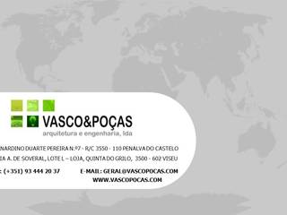 Projetos Habitacionais, Vasco & Poças - Arquitetura e Engenharia, lda Vasco & Poças - Arquitetura e Engenharia, lda インダストリアルデザインの 書斎